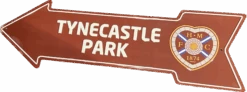 Metal Tynecastle Park Arrow