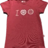 I Heart Football T-Shirt (maroon)