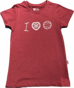 I Heart Football T-Shirt (maroon)