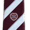 2023 Maroon Silver Coloured Crest Tie