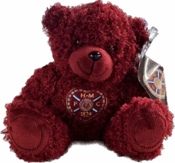 Maroon Teddy With Crest