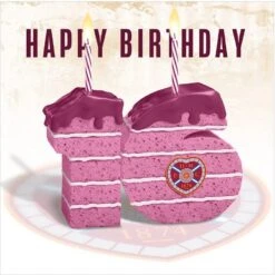 NB25 Age Birthday Cake Card - 16