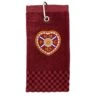 Cross Tri-Fold Maroon Golf Towel