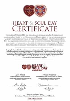 Heart & Soul Day Certificate
