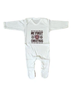 My First Christmas Sleepsuit