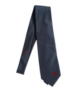 Formal Tie With Maroon Crest