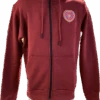 Maroon Crested Zip Hoody